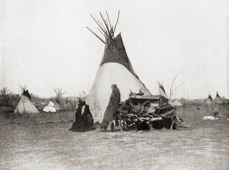 An Indian village in the 19th century