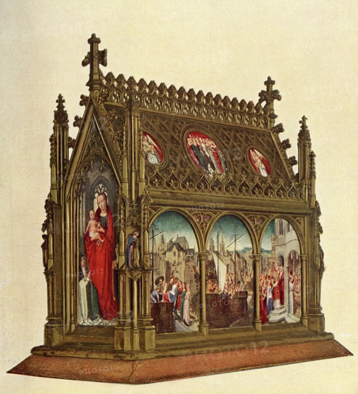 Virgin and Child, reverse of the Reliquary of Saint Ursula,,