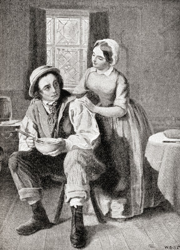 Charles Dickens as Captain Coldstream