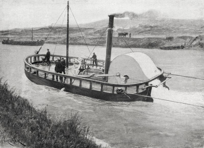 William Symington's stern wheel steam tug