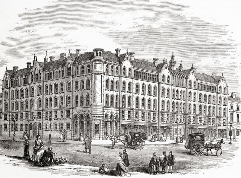 The 'Peabody' dwellings for the industrious poor in Commercial Street