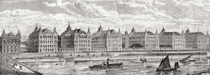 St. Thomas's Hospital, Lambeth, London, England