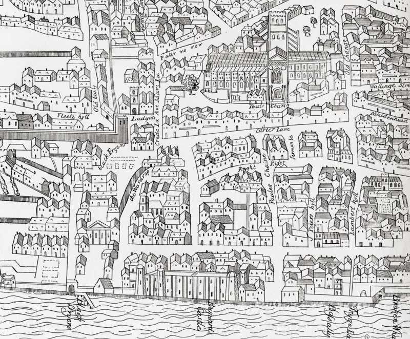 Plan of London around St