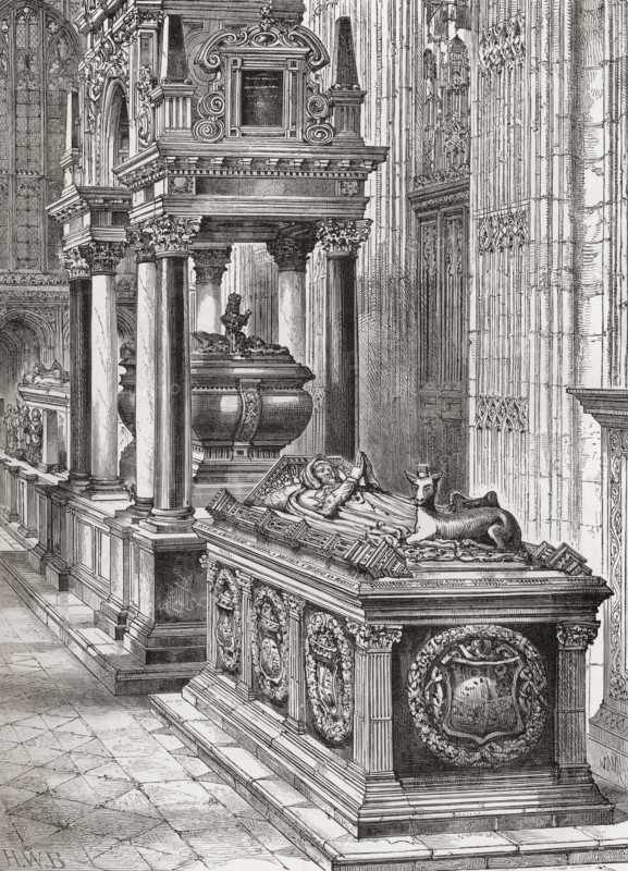 The south aisle of Henry seventh's chapel or The Henry VII Lady Chapel, Westminster Abbey,,