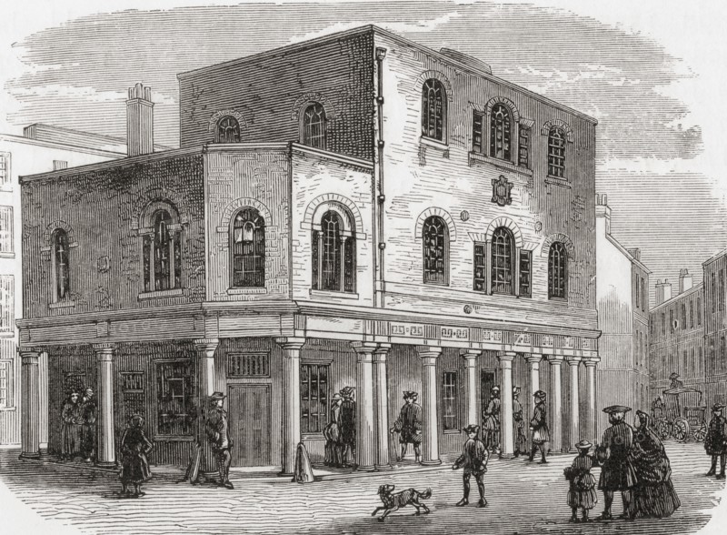 The old King's Weigh House Chapel, Little Eastcheap, London, England