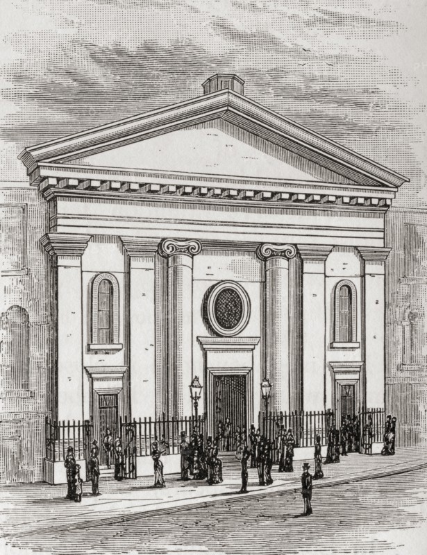 The new King's Weigh House Chapel, London, England,