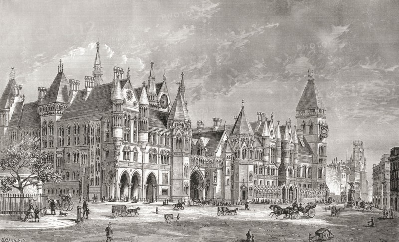 The Royal Courts of Justice, London, England,