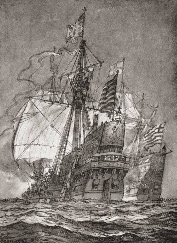 The Spanish galleon Nuestra Senora de la Concepcion aka Cacafuego