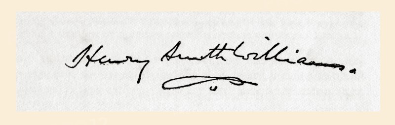 Signature of Henry Smith Williams