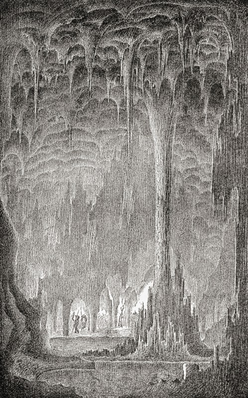 A stalactite cavern
