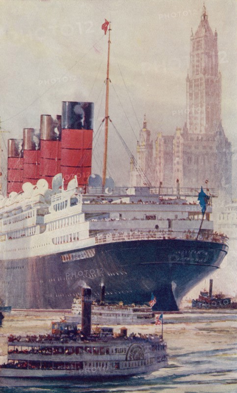The British ocean liner RMS Lusitania