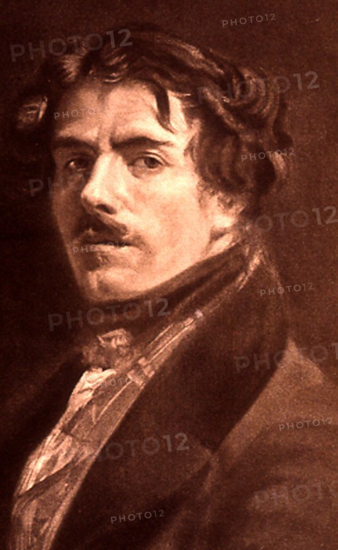 Eugène delacroix,famous french painter,1798-1863 1868