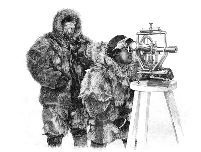 Observation by théodolite