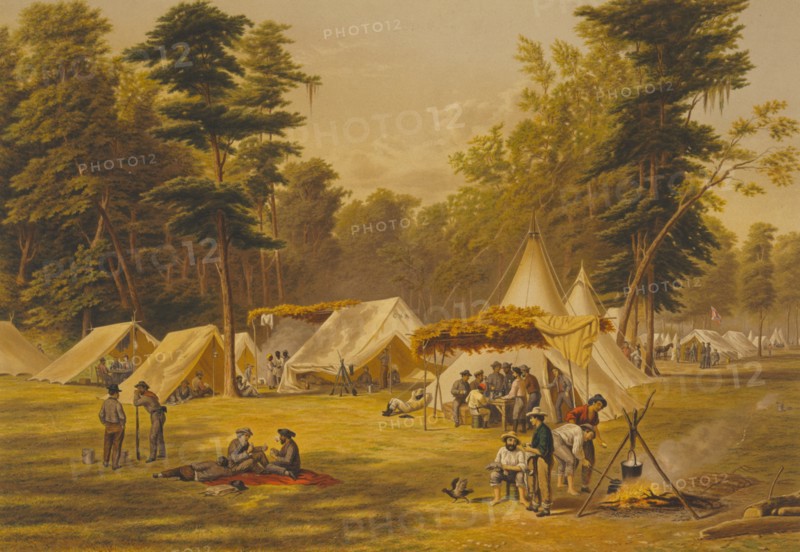 Civil War Confederate Camp