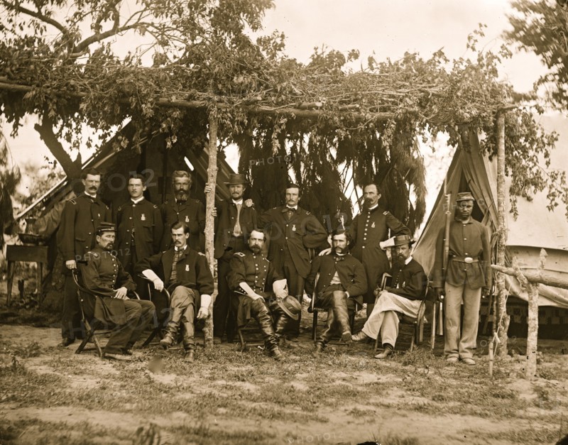 Gen. Edward Ferrero and staff