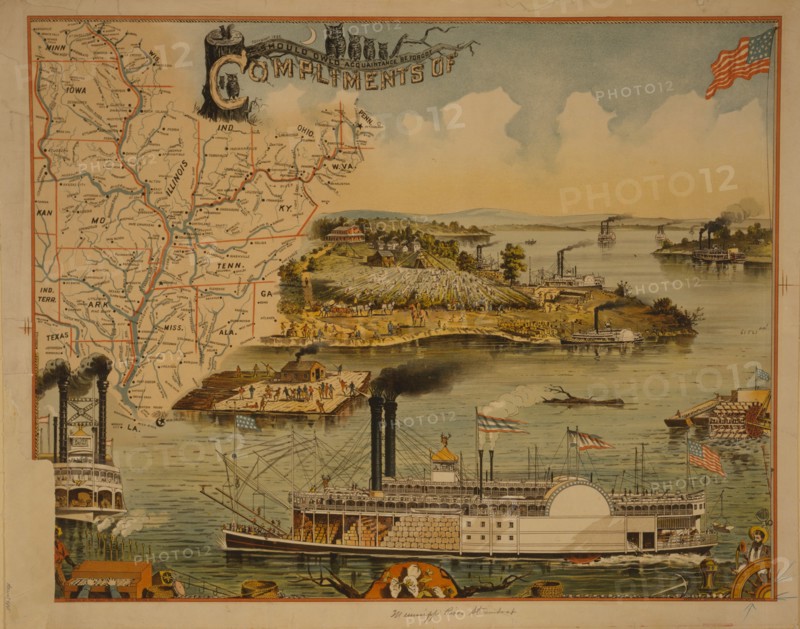 Mississippi river steamboat