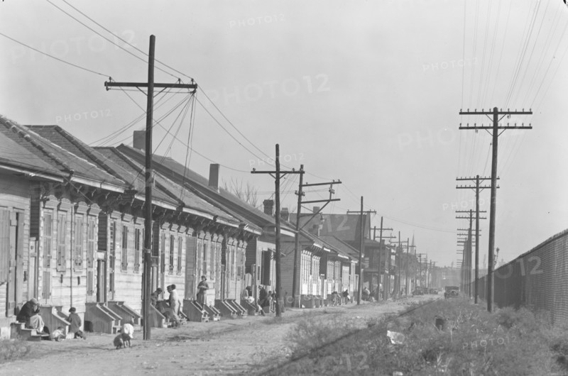 New Orleans Negro street. Louisiana