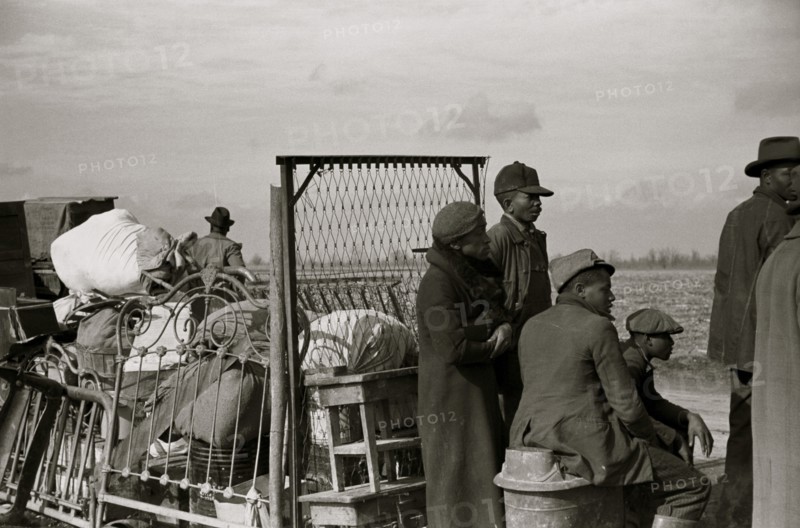 African American Evicted sharecroppers along Highway 60, New Madrid County, Missouri