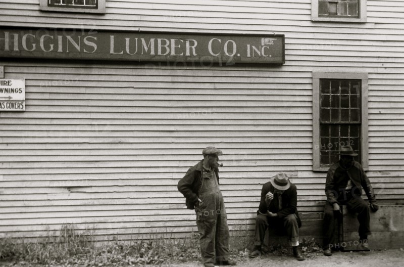 African American sit by the side of  Lumberyard in Provincetown, Mass.
