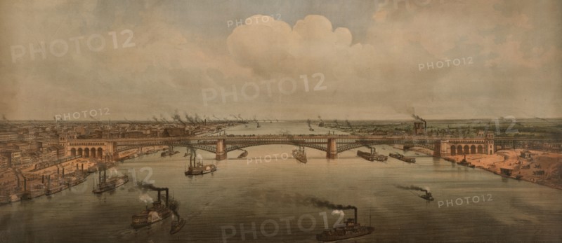 Bridge over the Mississippi at St. Louis, Missouri