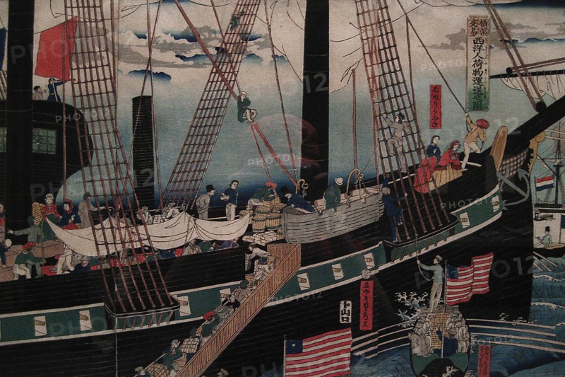 Transpiration of Gods at the Japanese Port of Yokohama