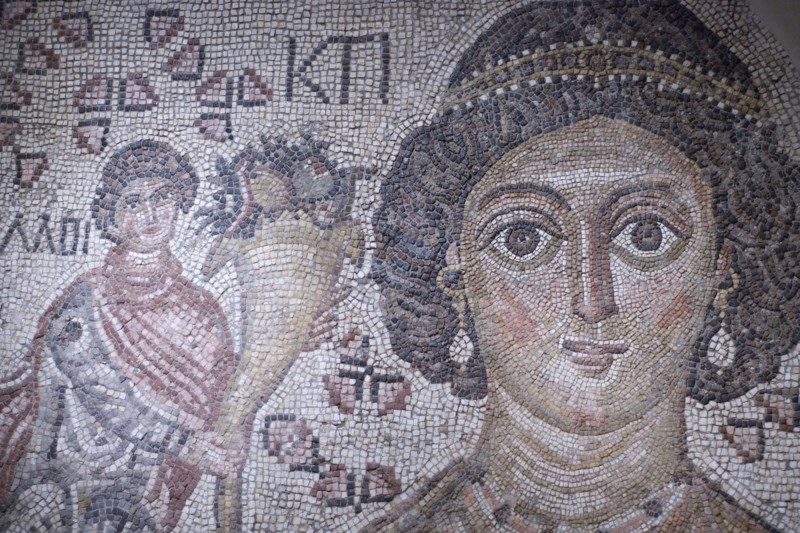 Fragment of a Floor Mosaic with a Personification of Ktisis