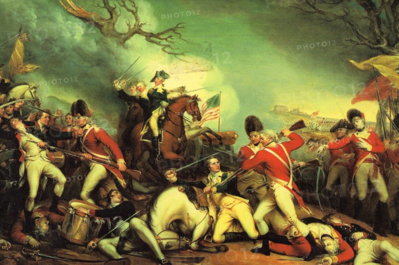 Death of General Mercer at the Battle of Princeton against the Hessians