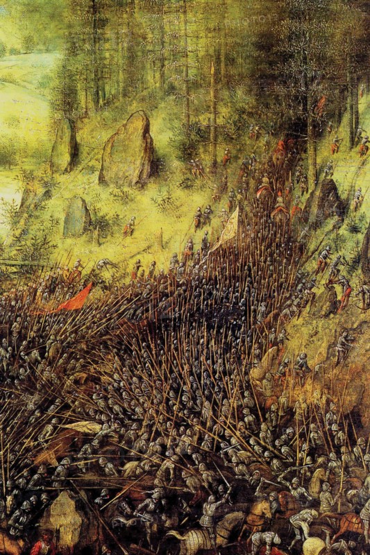 Procession of the Peasants to the Conversion of Saul - Detail -