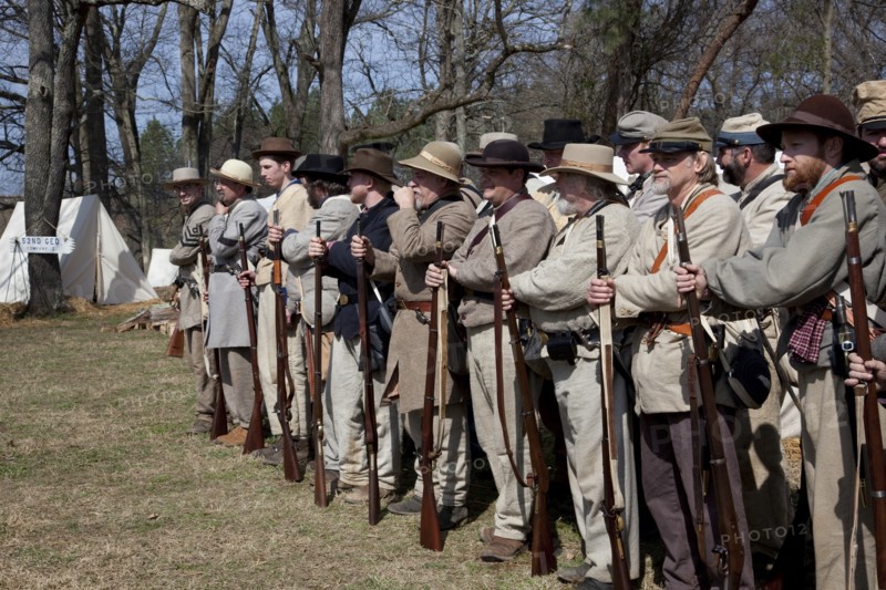 Reenactment of Civil War siege of April 1862, Bridgeport, Alabama
