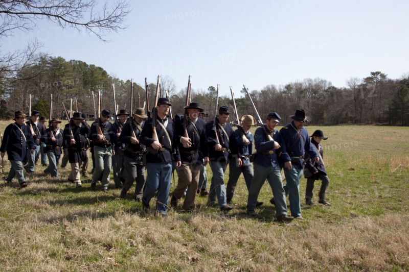 Reenactment of Civil War siege of April 1862, Bridgeport, Alabama