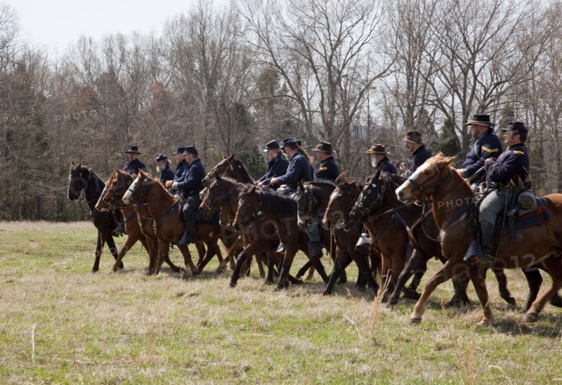 Reenactment of Civil War siege of April 1862, Bridgeport, Alabama