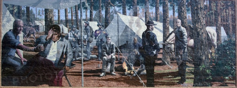 Civil War Encampment Mural