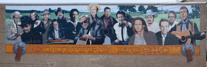 Country Music Singers Mural