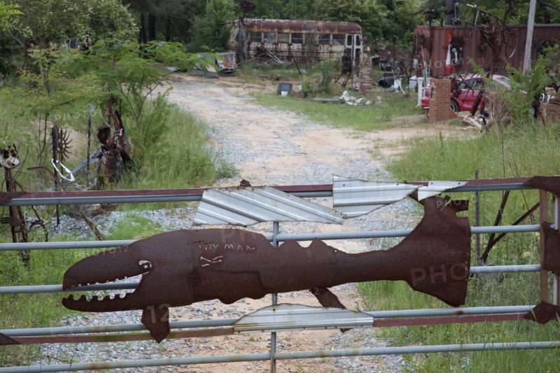 Charlie Lucas makes his art from materials that others have discarded
