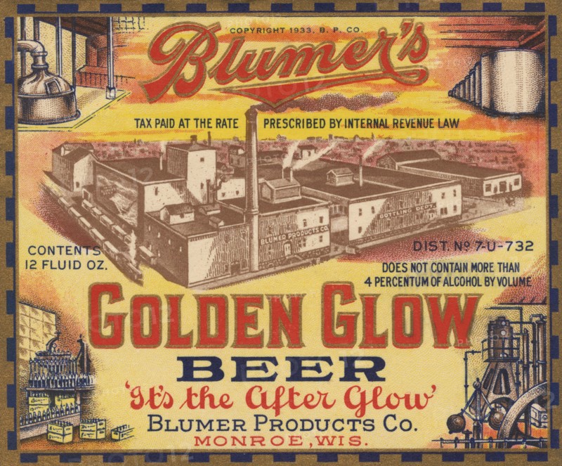 Blumer's Golden Glow Beer