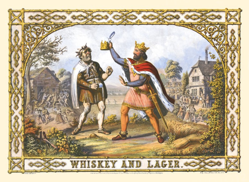 Whiskey and lager