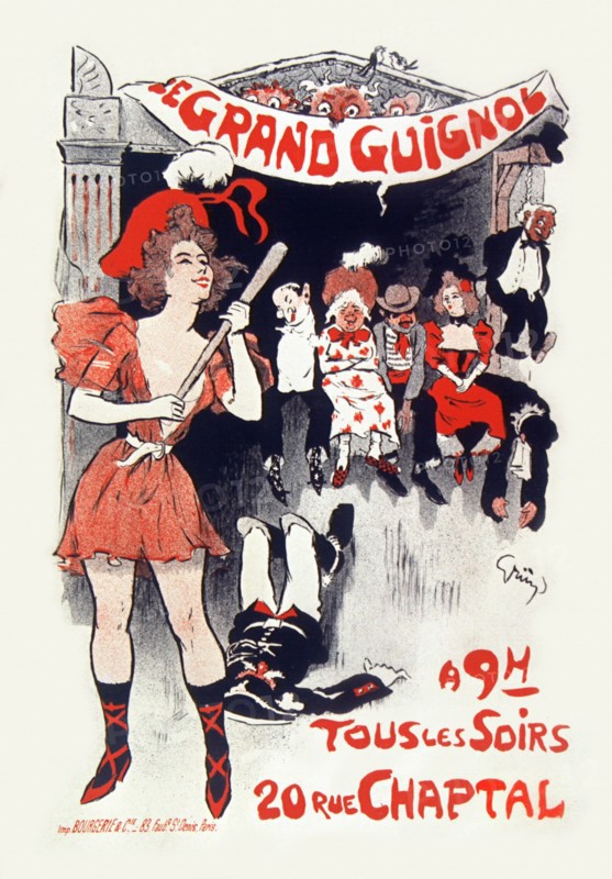 Le Grand Guignol à 9h tous les soirs 20 rue Chaptal