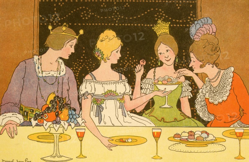 Prince & Young Ladies dine on Confectionaries