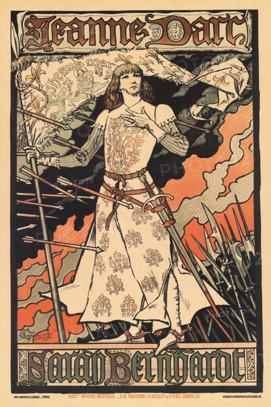 Sara Bernhardt as Joan of Arc