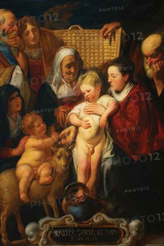 The Holy Family with Saint Anne & the Young Baptist & His Parents