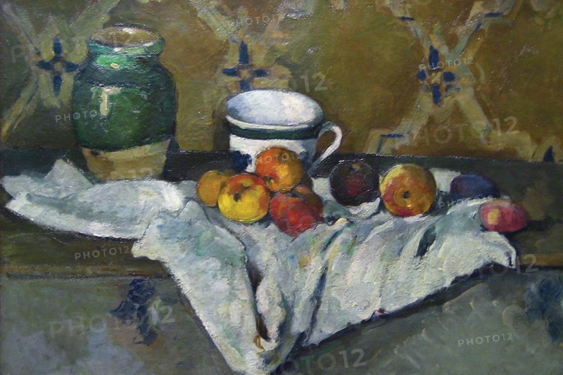 Still Life with Cup, Jar & Apples