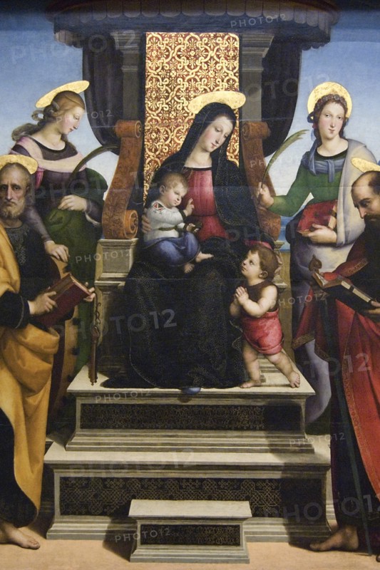 Madonna and Child Enthroned with Saints, altarpiece