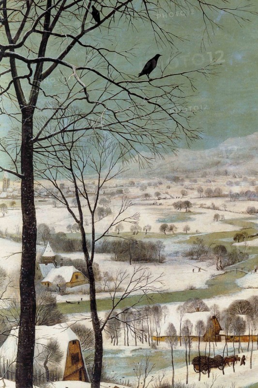 Hunters in the Snow - Detail -