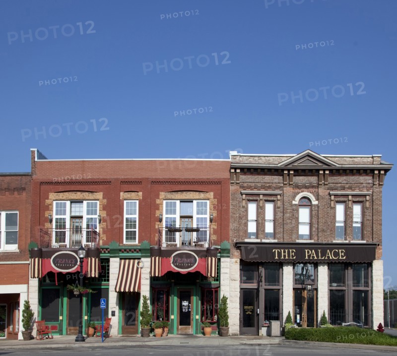 Historic buildings in downtown Tuscumbia, Alabama