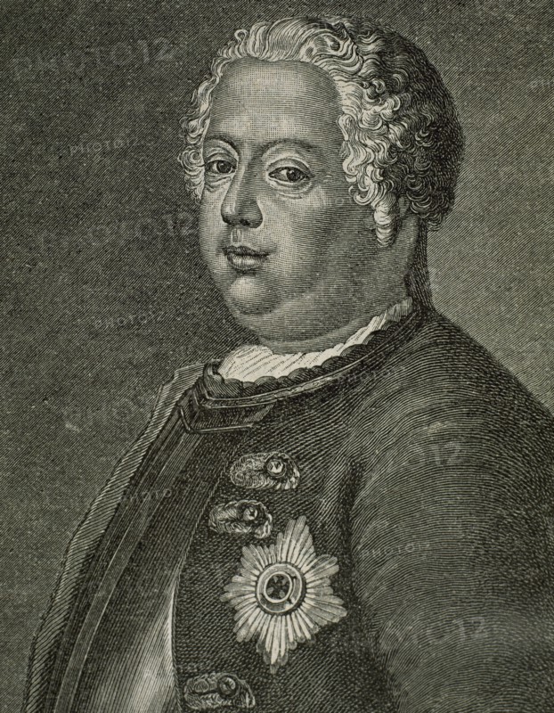 Frederick William I (1688-1740). King in Prussia and Elector of Brandenburg. Engraving. 19th century.