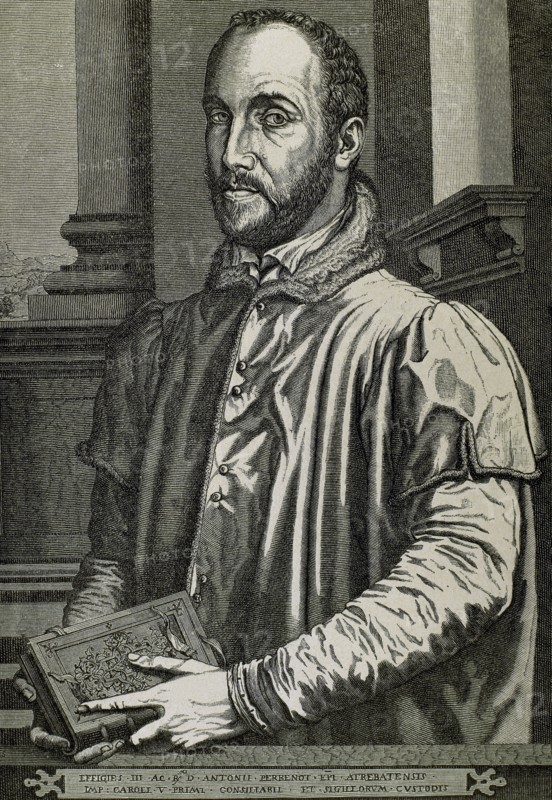 Antoine Perrenot de Granvelle (1517-1586). Burgundian statesman, made a cardinal. Minister of the Spanish Habsburgs. Engraving.