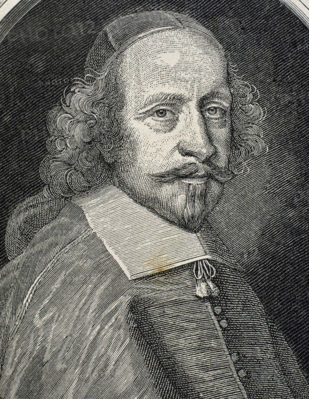 Jules Mazarin (1602-1661). Italian cardinal, diplomat, and politician. Portrait. Engraving.
