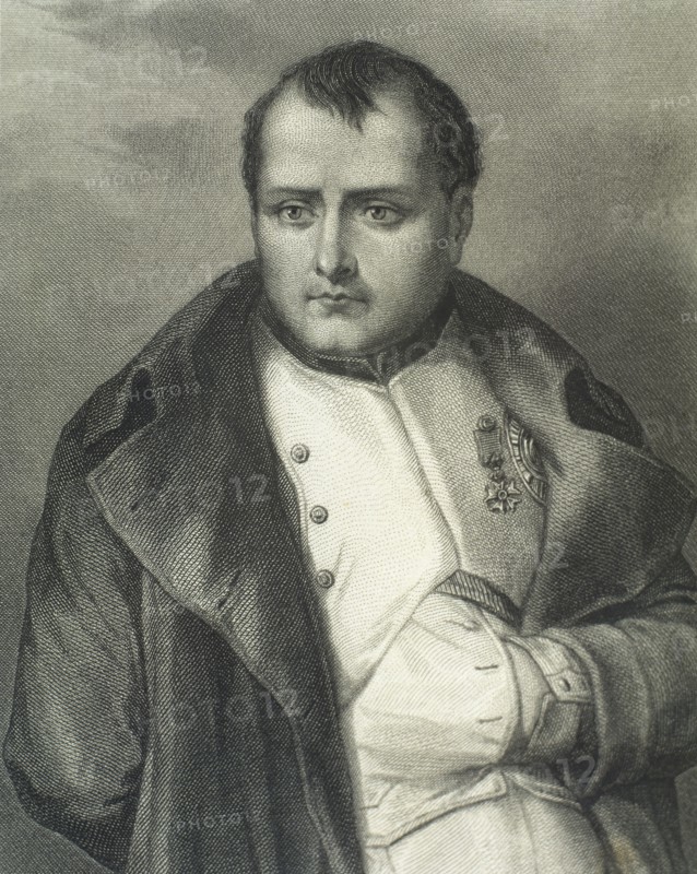 Napoleon I Bonaparte (1769-1821). Portrait. Engraving.