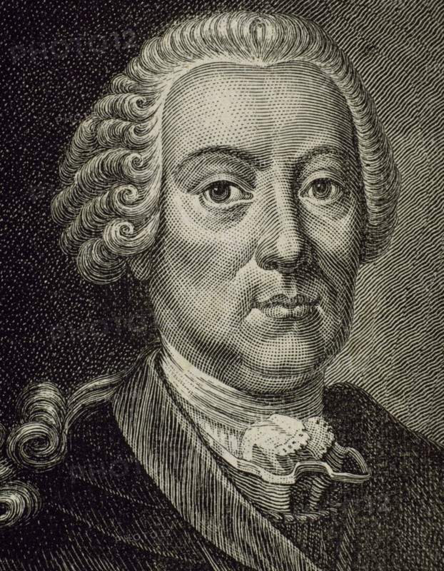Count Leopold Joseph von Daun (1705-1766), later Prince of Thiano, Austrian marshal. Engraving.
