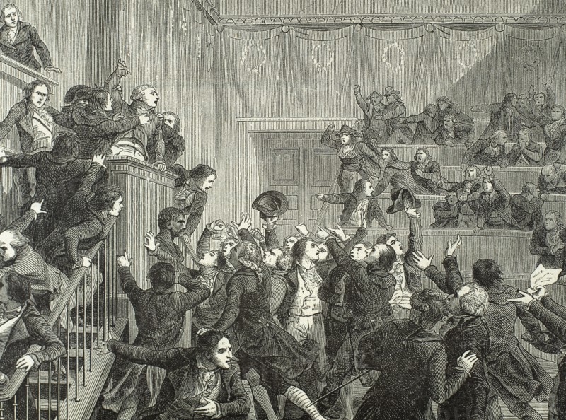 French Revolution. Thermidoran Convention. Engraving.